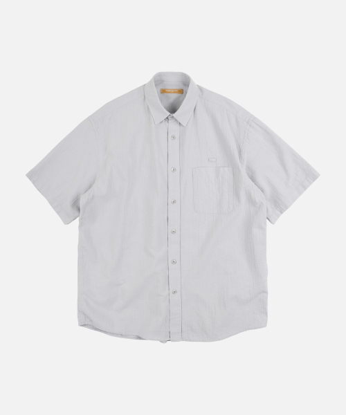 FRIZMWORKS(フリズムワークス)の「OG DOBBY WEAVE SEERSUCKER HALF SHIRT _ GRAY(シャツ/ブラウス・メンズ・その他・SMALL/MEDIUM/LARGE/X-LARGE)」の1枚目の写真