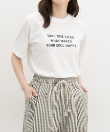 【ハニさら・接触冷感・吸水速乾・ＵＶカット・遮熱】ロゴプリントＴシャツ
