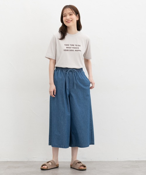 Honeys(ハニーズ)の「【ハニさら・接触冷感・吸水速乾・UVカット・遮熱】ロゴプリントTシャツ(Tシャツ/カットソー・レディース・オフホワイト/ボルドー/ブラック/ライトベージュ/スミクロ/ブラウン・LL/S/L/M)」の9枚目の写真