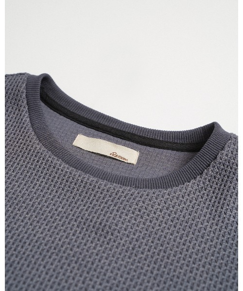 #Re:room(リルーム)の「RrmワッフルビックTシャツ(Tシャツ/カットソー・メンズ・ベージュ/ブラック・S-M)」の18枚目の写真