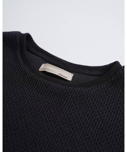 #Re:room(リルーム)の「RrmワッフルビックTシャツ(Tシャツ/カットソー・メンズ・ベージュ/ブラック・S-M)」の5枚目の写真