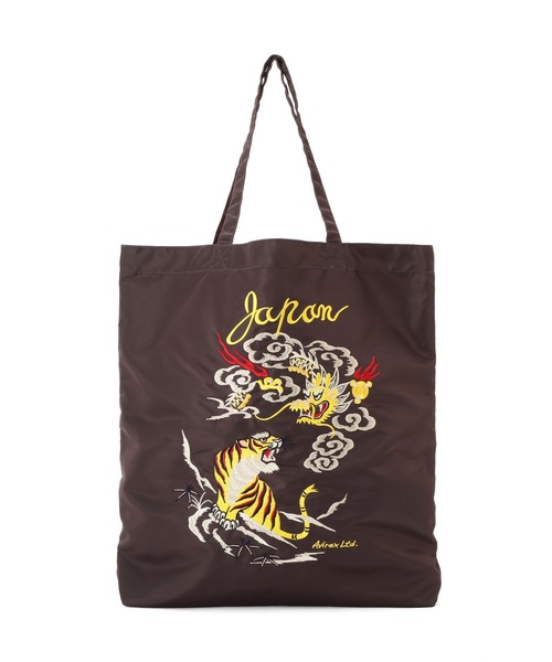 AVIREX（アヴィレックス）の「《WEB限定》NYLON TOTE BAG ”DRAGON ＆ TIGER” / ナイロン トートバッグ ドラゴン＆タイガー / AVIREX / アヴィレックス（トートバッグ・メンズ・ダークブラウン/ワイン/ロイヤルブルー/チャコール・FREE）」の14枚目の写真