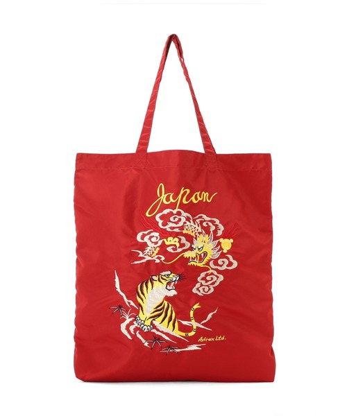AVIREX（アヴィレックス）の「《WEB限定》NYLON TOTE BAG ”DRAGON ＆ TIGER” / ナイロン トートバッグ ドラゴン＆タイガー / AVIREX / アヴィレックス（トートバッグ・メンズ・ダークブラウン/ワイン/ロイヤルブルー/チャコール・FREE）」の16枚目の写真