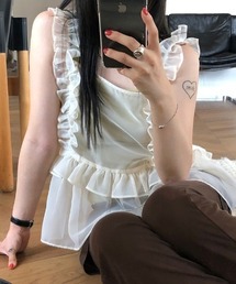 Tulle frill bustier