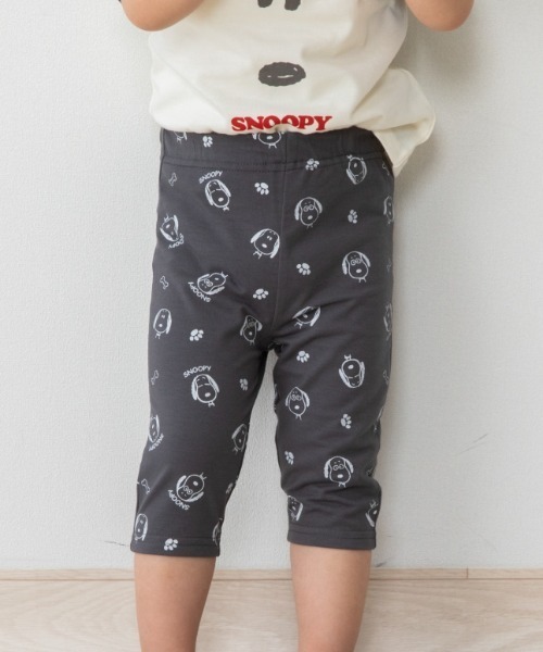 PEANUTS(ピーナッツ)の「デイリーパンツ 6分丈 スヌーピー(その他パンツ・キッズ・グレー・90cm/80cm/95cm)」の1枚目の写真