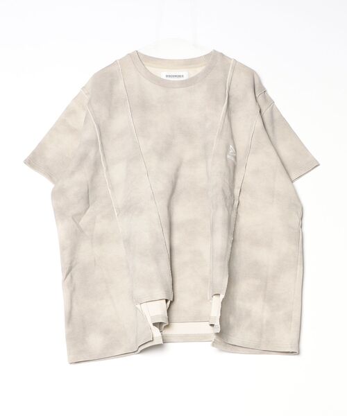 DISCOVERED(ディスカバード)の「【DISCOVERED】DOCKING DAMAGE WIDE TEE(Tシャツ/カットソー・メンズ・ベージュ・3/1)」の1枚目の写真