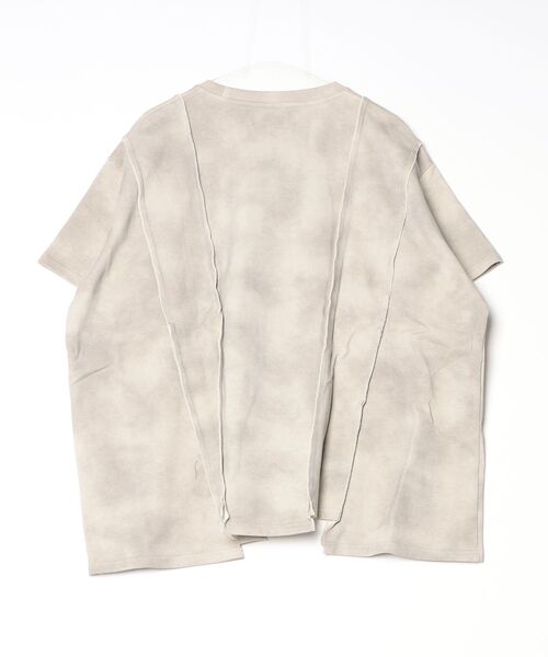 DISCOVERED(ディスカバード)の「【DISCOVERED】DOCKING DAMAGE WIDE TEE(Tシャツ/カットソー・メンズ・ベージュ・3/1)」の2枚目の写真