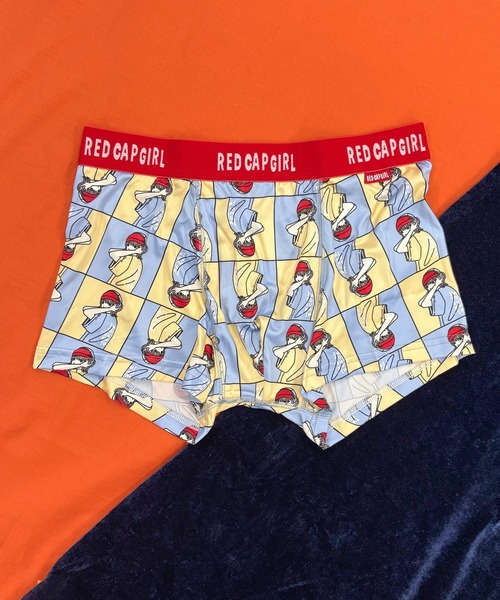 ストレッチ ボクサーパンツ メンズ ポリエステル 前閉じ RED CAP GIRL