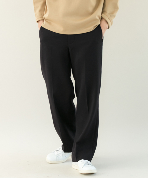 URBAN RESEARCH（アーバンリサーチ）の「URiD ウールブレンドワイドパンツ（その他パンツ・メンズ・グレー/ブラック・LARGE/MEDIUM）」の2枚目の写真