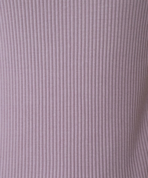 OMNES(オムネス)の「接触冷感 後ろV開きリブカットソー 半端袖(Tシャツ/カットソー・レディース・ラベンダー/グレー・FREE)」の7枚目の写真
