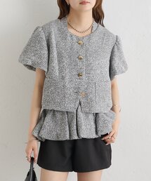 ジップアップフード付き ボンバージャケット TINA：JOJUN（その他