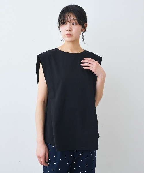 IEDIT(イディット)の「IEDIT 猛暑に負けない さらっと速乾メッシュノースリーブトップス(その他トップス・レディース・ブラック/オフホワイト・LL/3L/M/L/S/4L)」の14枚目の写真