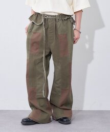 etsinta | 【etsinta】ベルト付パッチワークフレアパンツ(その他パンツ)