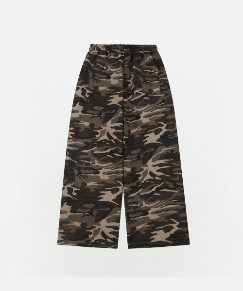 UPDRAFT（アップドラフト）の「CAMO PRINT WIDE TRACK PANTS [BROWN]（スウェットパンツ・レディース・その他・FREE）」の5枚目の写真