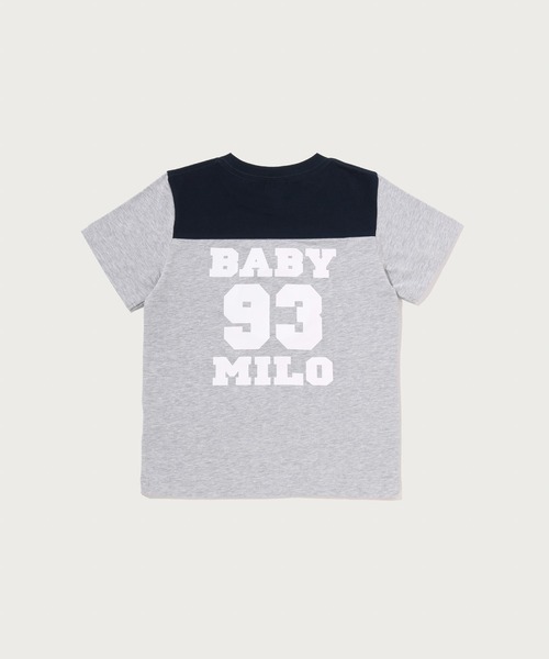 A BATHING APE(アベイシングエイプ)の「BABY MILO FOOTBALL TEE(Tシャツ/カットソー・キッズ・グレー/イエロー・110/100/130/90/140)」の3枚目の写真