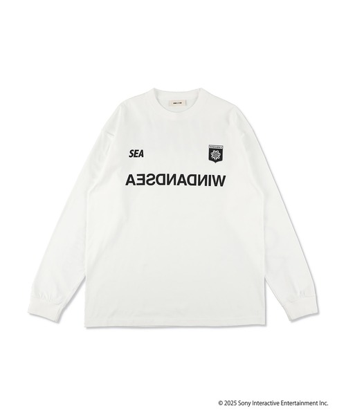 WIND AND SEA(ウィンダンシー)の「PLAYSTATION x WDS L/S TEE(Tシャツ/カットソー・メンズ・ホワイト/ブラック・X-LARGE/LARGE/MEDIUM/SMALL)」の1枚目の写真