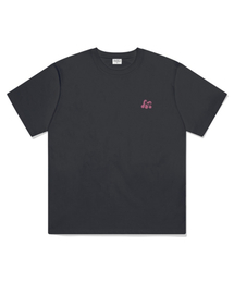 MORF スモールシンボル オーバーサイズ 半袖Tシャツ チャコール