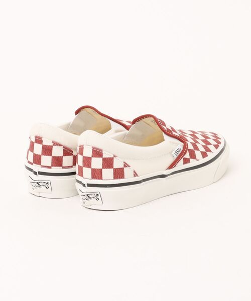 VANS(バンズ)の「VANS PREMIUM スリッポン / LX Classic Slip-On 98 CHECKERB VN000D9PGWR1(スリッポン・メンズ・エンジ・11/6/8/10/9/8.5/9.5/10.5/11.5/6.5/5/7/7.5/5.5/12)」の7枚目の写真