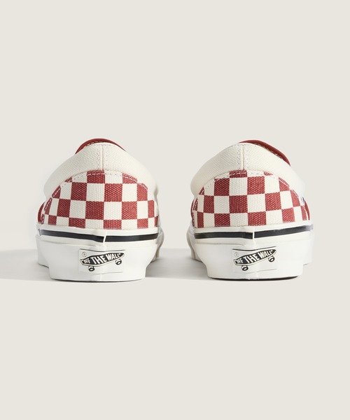 VANS(バンズ)の「VANS PREMIUM スリッポン / LX Classic Slip-On 98 CHECKERB VN000D9PGWR1(スリッポン・メンズ・エンジ・11/6/8/10/9/8.5/9.5/10.5/11.5/6.5/5/7/7.5/5.5/12)」の4枚目の写真