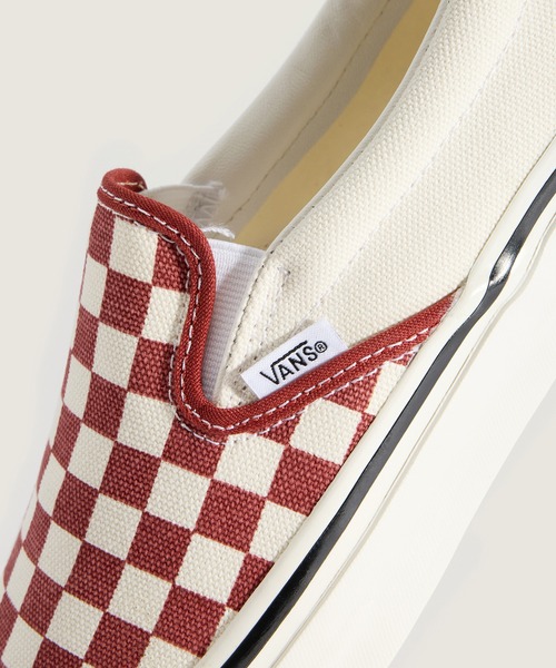 VANS(バンズ)の「VANS PREMIUM スリッポン / LX Classic Slip-On 98 CHECKERB VN000D9PGWR1(スリッポン・メンズ・エンジ・11/6/8/10/9/8.5/9.5/10.5/11.5/6.5/5/7/7.5/5.5/12)」の6枚目の写真