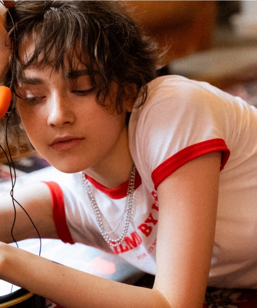 TEEN BOOP(ティーンブープ)の「OLDロゴリンガーTee(Tシャツ/カットソー・レディース・オフホワイト/ブラウン・FREE)」の19枚目の写真