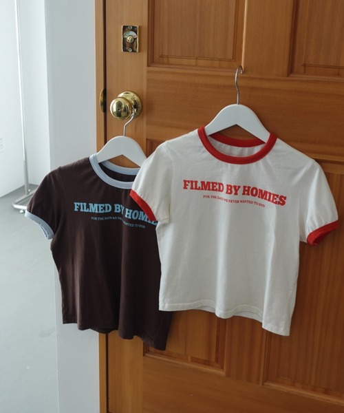 TEEN BOOP(ティーンブープ)の「OLDロゴリンガーTee(Tシャツ/カットソー・レディース・オフホワイト/ブラウン・FREE)」の11枚目の写真