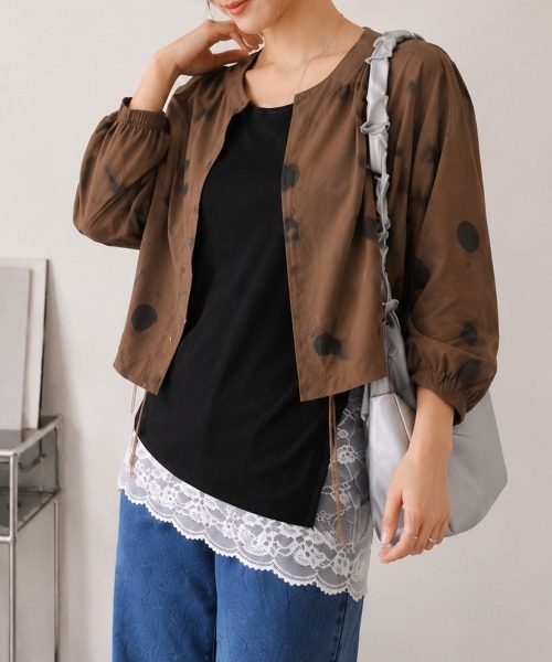 Miniministore(ミニミニストア)の「裾レースノースリプルオーバータンクトップ(タンクトップ・レディース・ホワイト/ブラック・M/L)」の11枚目の写真