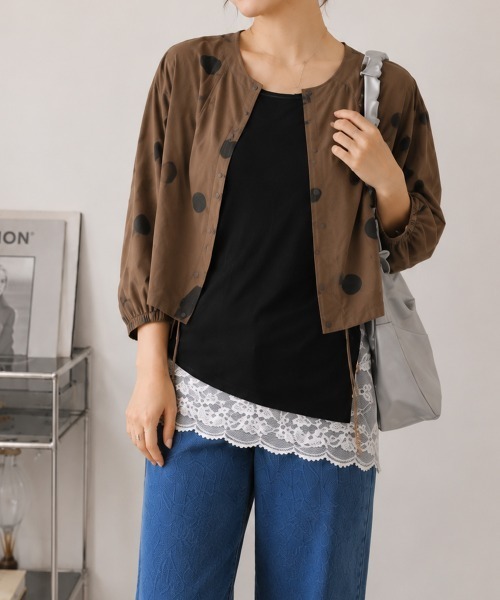 Miniministore(ミニミニストア)の「裾レースノースリプルオーバータンクトップ(タンクトップ・レディース・ホワイト/ブラック・M/L)」の10枚目の写真