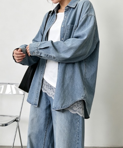 Miniministore(ミニミニストア)の「裾レースノースリプルオーバータンクトップ(タンクトップ・レディース・ホワイト/ブラック・M/L)」の7枚目の写真