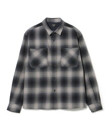 オンブレチェック レギュラーカラーシャツ
