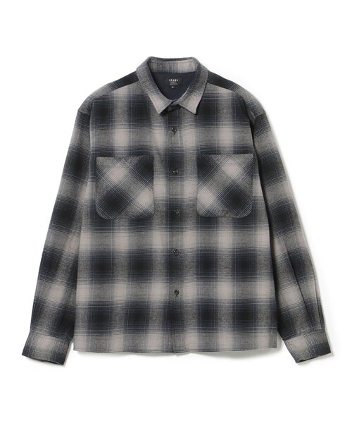 BEAMS HEART(ビームスハート)の「オンブレチェック レギュラーカラーシャツ(シャツ/ブラウス・メンズ・ネイビー/ブラウン・LARGE/MEDIUM/SMALL)」の6枚目の写真