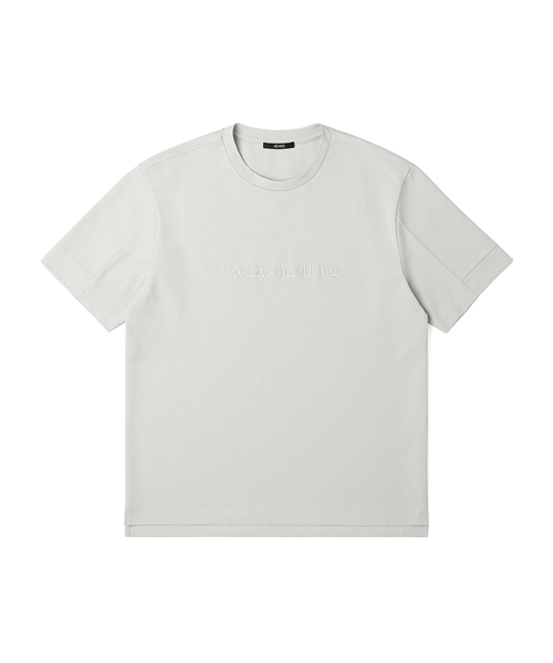 ADHOC(アドホック)の「男性分頭レタリング半袖ラウンドTシャツ (LT-BEIGE) (HA4ST01-23)(Tシャツ/カットソー・メンズ・その他・95/100)」の1枚目の写真