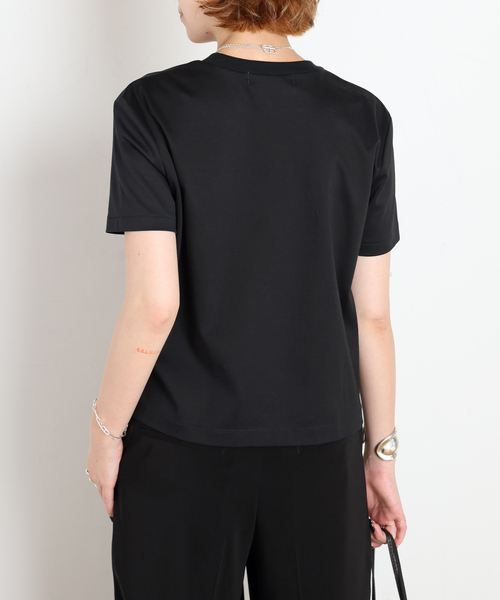 AP STUDIO(エーピーストゥディオ)の「コンパクトTシャツ(Tシャツ/カットソー・レディース・ブラウン/ホワイト/ブラック・FREE)」の19枚目の写真