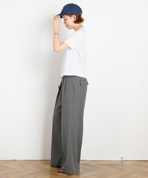 AP STUDIO(エーピーストゥディオ)の「コンパクトTシャツ(Tシャツ/カットソー・レディース・ブラウン/ホワイト/ブラック・FREE)」の15枚目の写真