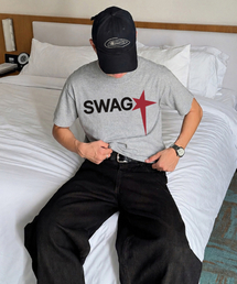 GRAVER ORDINARY（グレイバーオーディナリー）の「[ODNR UNISEX]SWAGスター半袖Tシャツ_GRAY（Tシャツ/カットソー）」