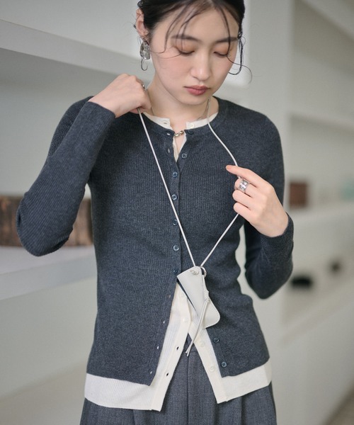 LAULEN(ローレン)の「leather like lip case necklace /レザーライクリップケースネックレス(ネックレス・レディース・ブラック/グレー・FREE)」の12枚目の写真