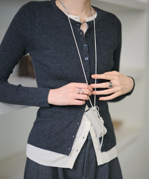LAULEN(ローレン)の「leather like lip case necklace /レザーライクリップケースネックレス(ネックレス・レディース・ブラック/グレー・FREE)」の13枚目の写真
