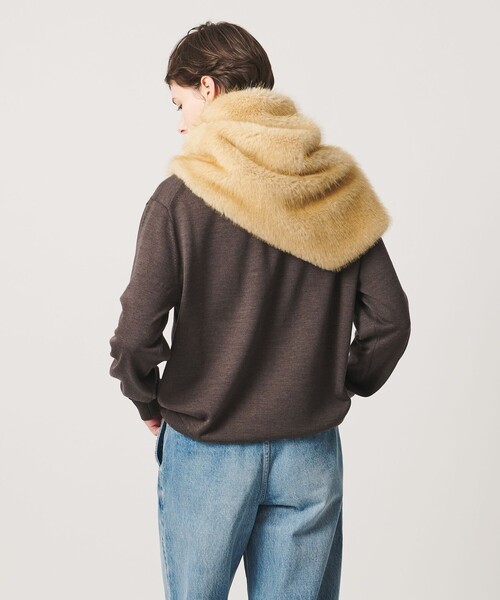 LOEFF(ロエフ)の「<LOEFF>フェイクファー リバーシブル スカーフ UNISEX(ストール/ショール・レディース・ブラウン系・FREE)」の15枚目の写真