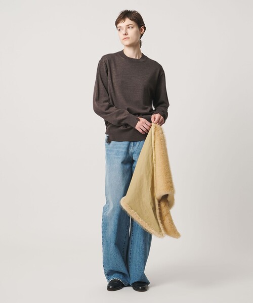 LOEFF(ロエフ)の「<LOEFF>フェイクファー リバーシブル スカーフ UNISEX(ストール/ショール・レディース・ブラウン系・FREE)」の16枚目の写真