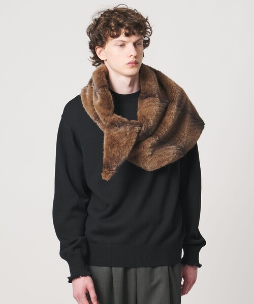 LOEFF(ロエフ)の「<LOEFF>フェイクファー リバーシブル スカーフ UNISEX(ストール/ショール・レディース・ブラウン系・FREE)」の22枚目の写真