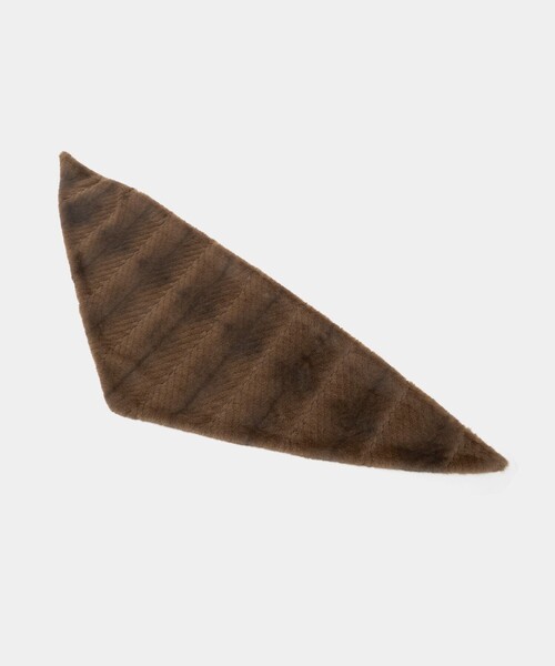 LOEFF(ロエフ)の「<LOEFF>フェイクファー リバーシブル スカーフ UNISEX(ストール/ショール・レディース・ブラウン系・FREE)」の7枚目の写真