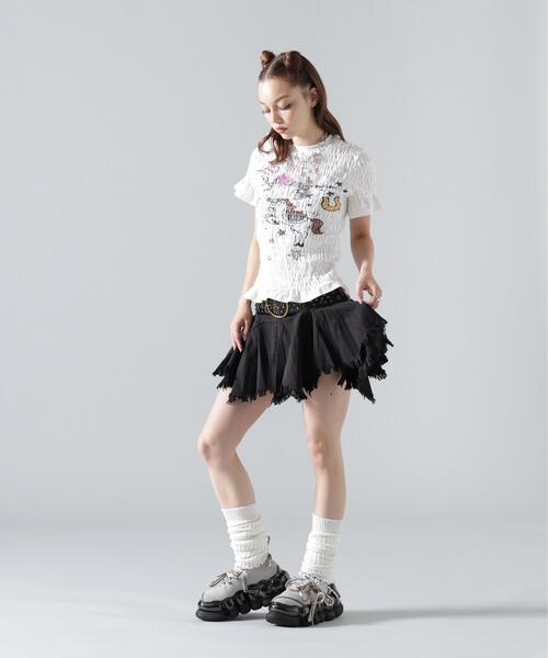 L.H.P(エルエイチピー)の「MAVYTH/メヴィス/GRANGE SKIRT(スカート・レディース・ブラック/ベージュ・M/S/L)」の14枚目の写真