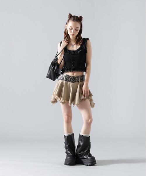 L.H.P(エルエイチピー)の「MAVYTH/メヴィス/GRANGE SKIRT(スカート・レディース・ブラック/ベージュ・M/S/L)」の8枚目の写真