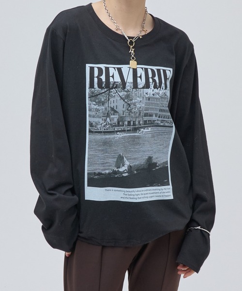 Lui's(ルイス)の「ワイヤーヘムフォトT(Tシャツ/カットソー・レディース・ブラック/ホワイト・FREE)」の21枚目の写真