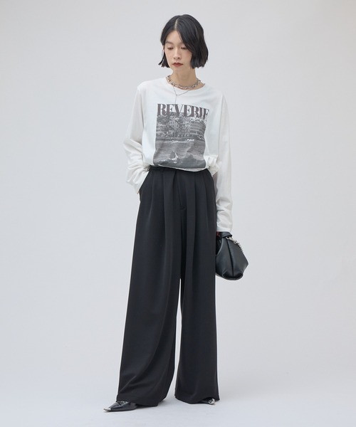 Lui's(ルイス)の「ワイヤーヘムフォトT(Tシャツ/カットソー・レディース・ブラック/ホワイト・FREE)」の13枚目の写真