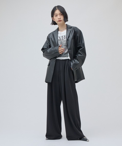 Lui's(ルイス)の「ワイヤーヘムフォトT(Tシャツ/カットソー・レディース・ブラック/ホワイト・FREE)」の16枚目の写真