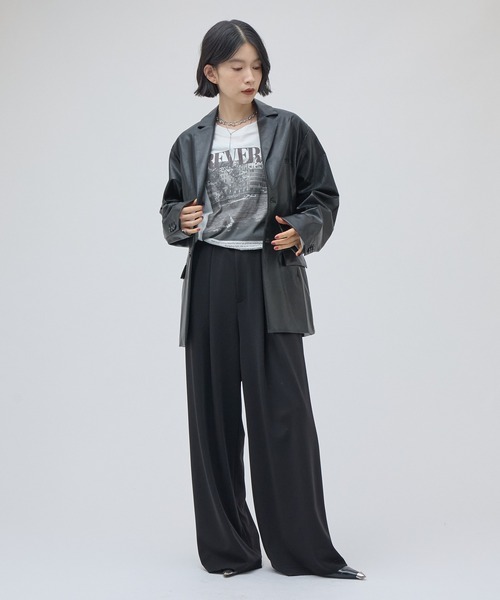Lui's(ルイス)の「ワイヤーヘムフォトT(Tシャツ/カットソー・レディース・ブラック/ホワイト・FREE)」の17枚目の写真