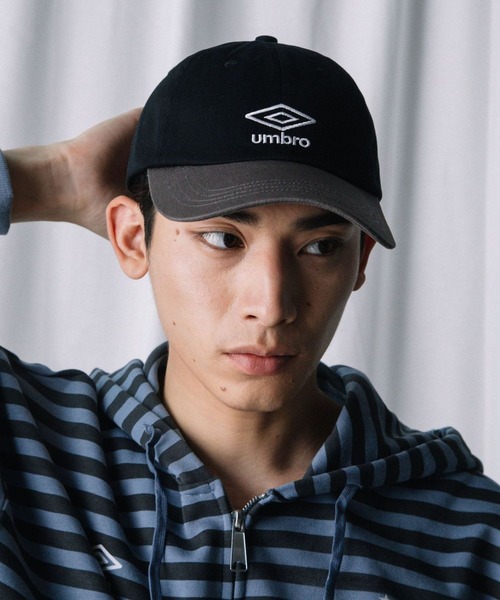ALAND(エーランド)の「【UNISEX】ALAND×UMBRO/バイカラーキャップ(キャップ・レディース・ブラウン/ブラック/ネイビー・ONE SIZE)」の2枚目の写真