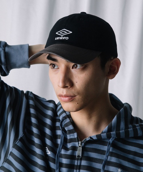 ALAND(エーランド)の「【UNISEX】ALAND×UMBRO/バイカラーキャップ(キャップ・レディース・ブラウン/ブラック/ネイビー・ONE SIZE)」の4枚目の写真