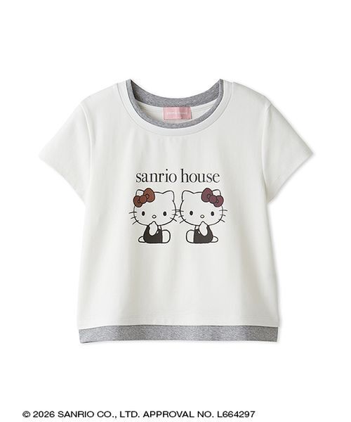 sanrio house（サンリオハウス）の「レイヤード風クロップドTシャツ（Tシャツ/カットソー・レディース・その他2/その他17・F）」の2枚目の写真